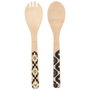 Home Deco Factory Ensemble de 2 couverts de service Mirage en bambou