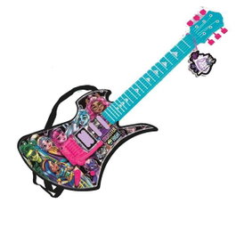 Reig Guitare électronique Monster High à 6 cordes avec démo musicale et sons, pour enfants 3 ans et plus, alimentation 2 piles AA