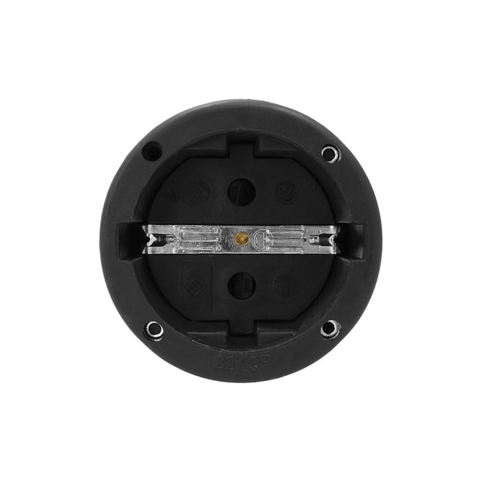 WOLFPACK LINEA PROFESIONAL Base Aérienne Prise de Terre Goma 4/4,8 mm Noir (Industriel) extra_attributes.tipo_iva: 1