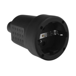 WOLFPACK LINEA PROFESIONAL Base Aérienne Prise de Terre Goma 4/4,8 mm Noir (Industriel) extra_attributes.tipo_iva: 1