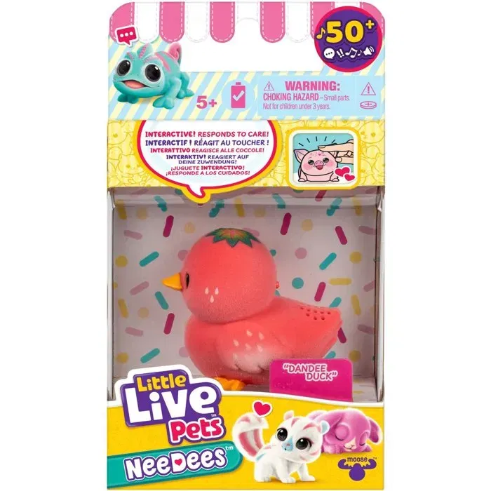 Little Live Pets Needees Saison 2 - Animaux interactifs de poche à adopter avec clips - Modèle aléatoire - Jouet pour enfants dès 5 ans