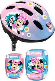 Minnie Set de protection avec casque réglable et protections - Rose