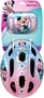 Minnie MN432507 Set de protection enfant - Casque réglable (50-56 cm) avec coudières et genouillères pour vélo, roller, trottinette - Système d'ajustement Head Ring