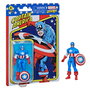 Hasbro Marvel Legends Figura Collection Retro 375 Captain America 9.5 cm avec Articulations - Figurine Action - Licence MARVEL