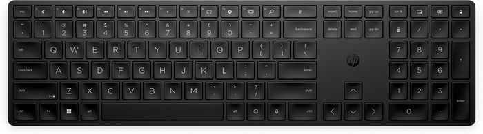 HP Clavier 455 Sans Fil Programmable pour Périphérique USB - Compatible avec les Dispositions de Clavier AZERTY/QWERTY pour l'Europe