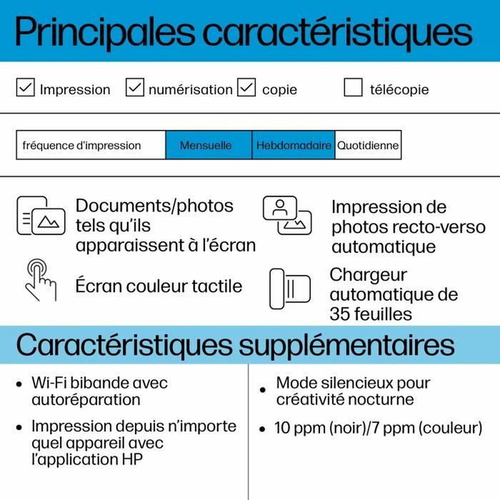 HP Envy 6530e Imprimante tout-en-un jet d'encre couleur