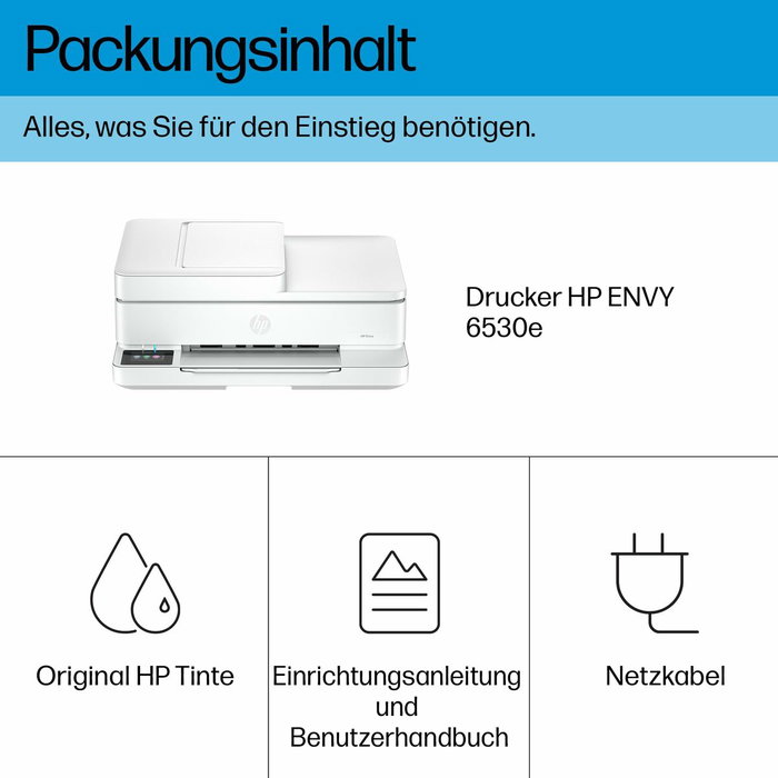 HP Envy 6530e Imprimante tout-en-un jet d'encre couleur