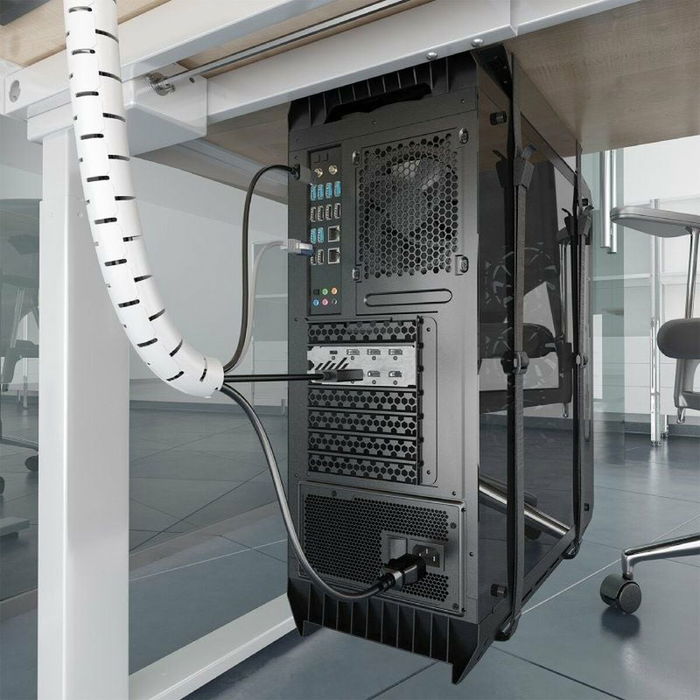 Organisateur de Câbles Aisens A151-0918 Blanc 2 mm