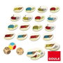 Goula Catch It! Jeu de rapidité visuelle avec 30 pièces en bois pour enfants dès 3 ans - Pour 2 joueurs - Version espagnole