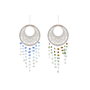 Home ESPRIT Décoration Suspendue Boho Macramé Bleu Blanc Marron