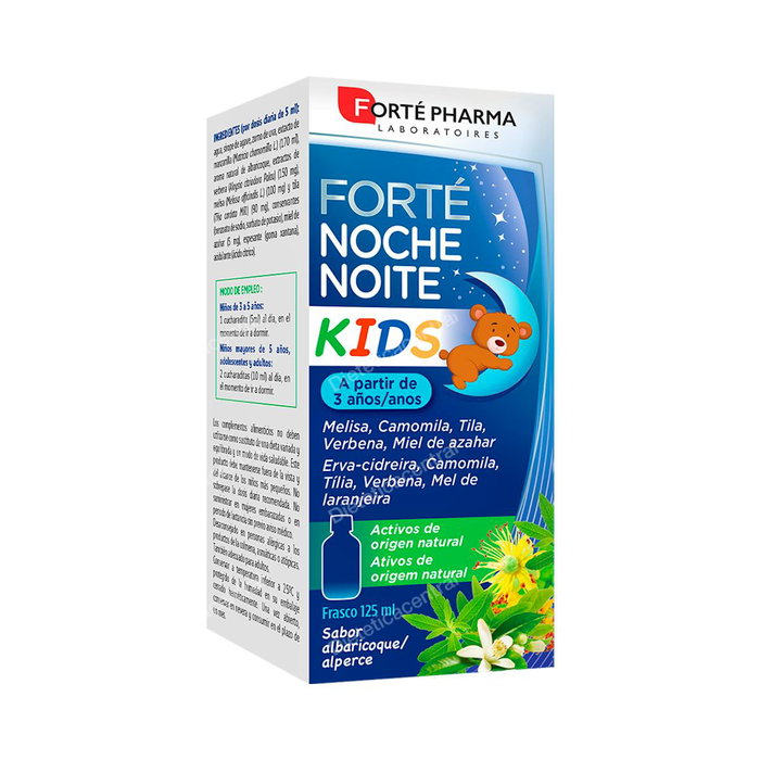 FORTE PHARMA Forte Noche Kids - Complément alimentaire pour le sommeil des enfants - Flacon de 125 ml FORTE PHARMA Forte Noche Kids - Complément alimentaire pour le sommeil des enfants - Flacon de 125 ml