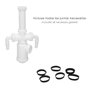 ABRISA Siphon de bouteille extensible 1 1/2 pouces avec sortie Ø 40mm et 2 prises lave-linge/lave-vaisselle