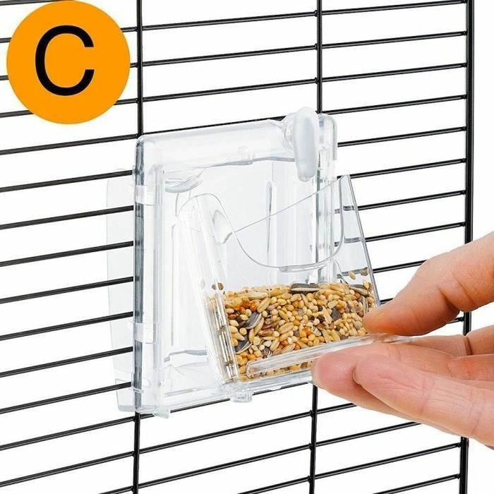 Ferplast Piano 4 - Cage pour oiseaux blanche