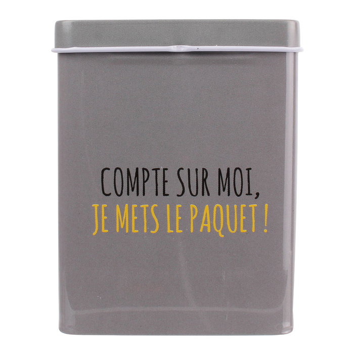 Dites-le avec des Mots Boîte pour paquet de tabac en métal, couleurs assorties