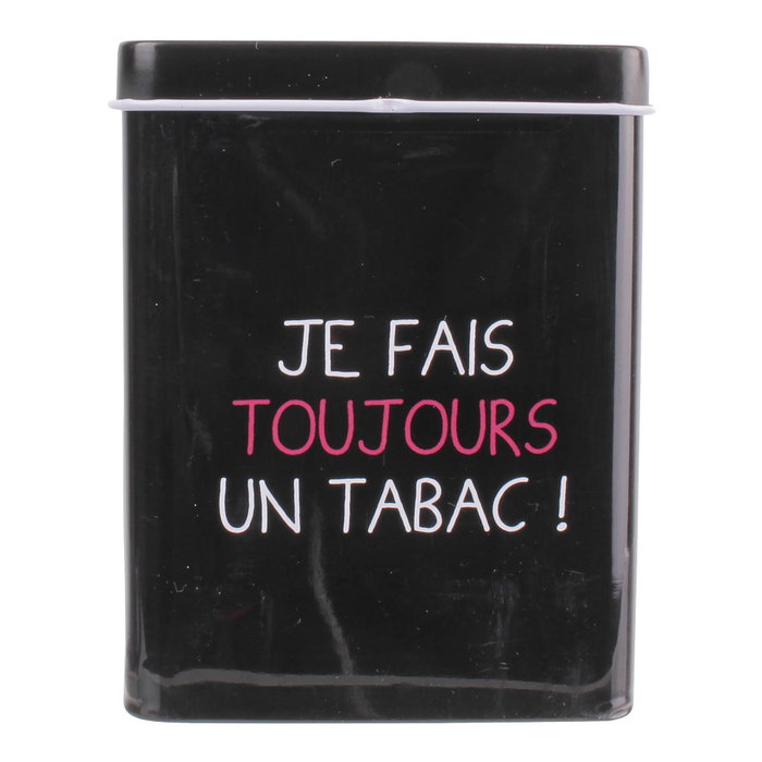 Dites-le avec des Mots Boîte pour paquet de tabac en métal, couleurs assorties