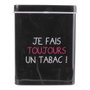 Dites-le avec des Mots Boîte pour paquet de tabac en métal, couleurs assorties