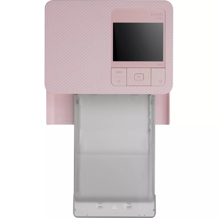 Canon Selphy CP1500 Imprimante Photo Compacte Portable avec Wi-Fi et USB-C, Sublimation Thermique, Format Carte Postale, Rose - Pk