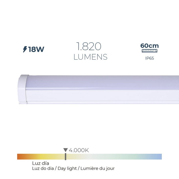 Bande LED EDM 31403 18 W Lumière LED (4000 K) Bande LED EDM 31403 18 W Lumière LED (4000 K)