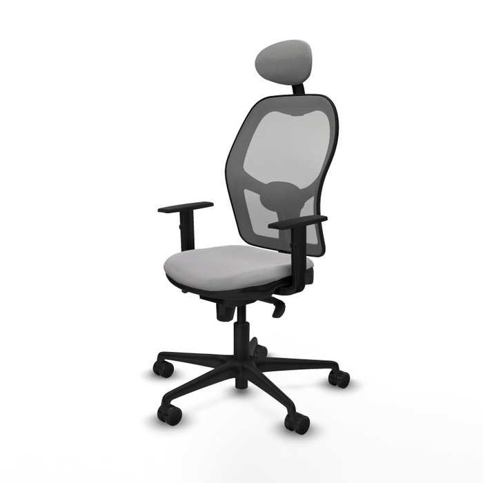 Piqueras y Crespo Chaise de Bureau Jorquera, Gris clair et Gris
