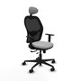 Piqueras Y Crespo Chaise de bureau Jorquera, Gris clair/Noir, Mécanisme Sincro/Traslack
