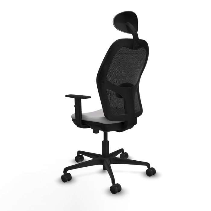 Piqueras Y Crespo Chaise de bureau Jorquera, Gris clair/Noir, Mécanisme Sincro/Traslack