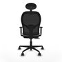Piqueras Y Crespo Chaise de bureau Jorquera, Gris clair/Noir, Mécanisme Sincro/Traslack