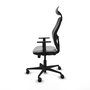 Piqueras Y Crespo Chaise de bureau Jorquera, Gris clair/Noir, Mécanisme Sincro/Traslack