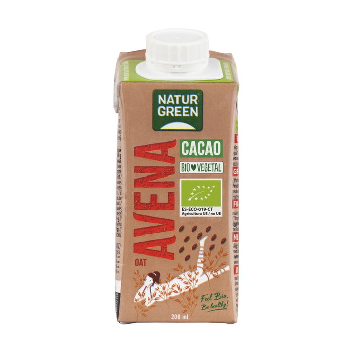 NATURGREEN Boisson végétale à l'avoine et cacao bio 200 ml