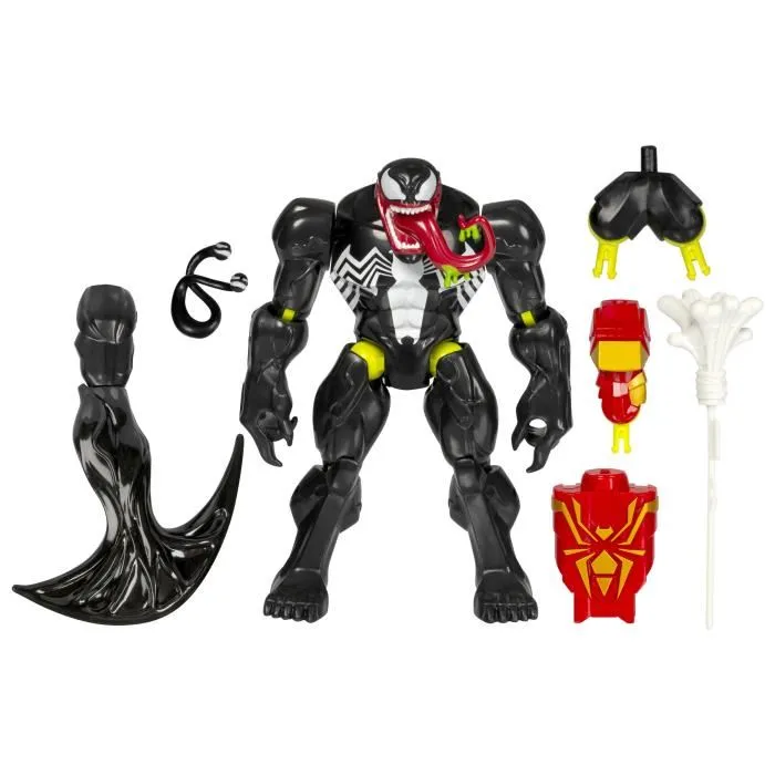 Hasbro MixMashers Venom Deluxe - Figurine personnalisable 12 cm Marvel à mélanger et combiner avec accessoires - À partir de 4 ans
