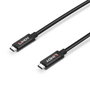 Lindy Câble USB 3.2 Gen 2 Actif Type-C Mâle vers Type-C Mâle 10 Gbit/s 5 m - Prise en charge Power Delivery 60W et DisplayPort 1.4 Alternate Mode