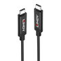 Lindy Câble USB 3.2 Gen 2 Actif Type-C Mâle vers Type-C Mâle 10 Gbit/s 5 m - Prise en charge Power Delivery 60W et DisplayPort 1.4 Alternate Mode