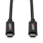 Lindy Câble USB 3.2 Gen 2 Actif Type-C Mâle vers Type-C Mâle 10 Gbit/s 5 m - Prise en charge Power Delivery 60W et DisplayPort 1.4 Alternate Mode