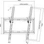 Equip Support Mural pour TV 32-55 Pouces Inclinable VESA 400x400 Noir
