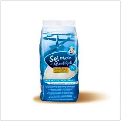 Danival Sel de Mer Atlantique Fin Non Raffiné 1Kg Danival Sel de Mer Atlantique Fin Non Raffiné 1Kg