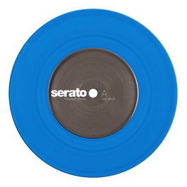 Serato Standard Colors 7" Blue (Pareja) - Vinyle de contrôle NoiseMap remasterisé - Paire de disques vinyles DJ - Bleu