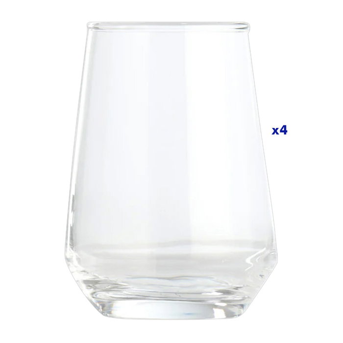 Day Jeu de 4 verres en verre transparent 390 ml Day Jeu de 4 verres en verre transparent 390 ml