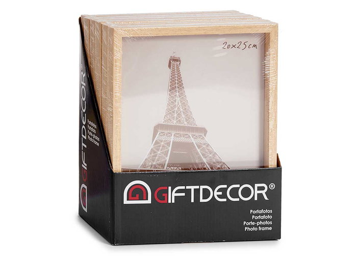 GIFTDECOR Lot de 24 cadres photo en plastique naturel 20x25cm