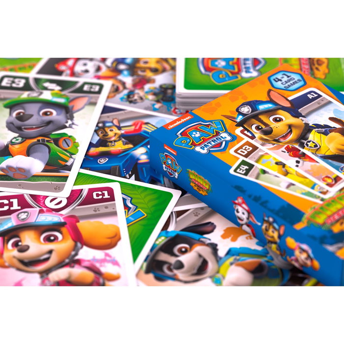 SHUFFLE Jeu de cartes 4 en 1 Pat' Patrouille