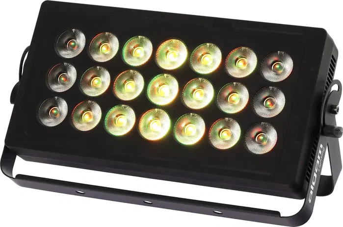 ALGAMLIGHT Wash LED 21x15W RGBW - Projecteur lumière DMX avec contrôle en colonnes, pour scène et événements ALGAMLIGHT Wash LED 21x15W RGBW - Projecteur lumière DMX avec contrôle en colonnes, pour scène et événements
