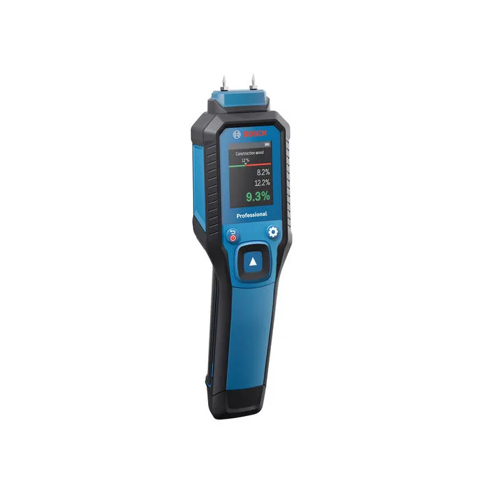 Bosch GMP 1-13 Humidimètre professionnel - Écran LCD couleur, IP65, Mesure 37 types de bois et 10 matériaux de construction Bosch GMP 1-13 Humidimètre professionnel - Écran LCD couleur, IP65, Mesure 37 types de bois et 10 matériaux de construction