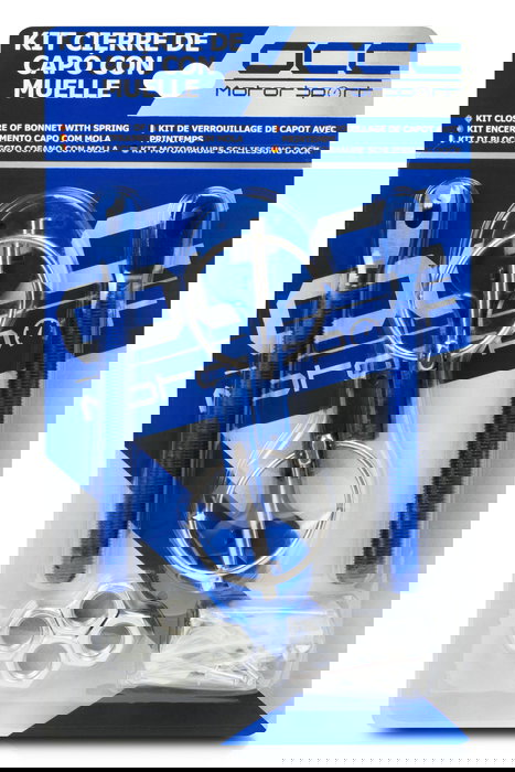 OCC Motorsport Kit De Fermeture Capot Bleu OCCRC002
