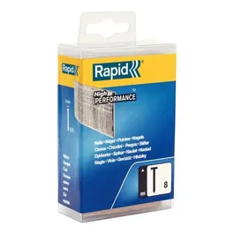 Rapid Pointes galvanisées fil fin N°8/15 mm - Pour fixation cadres bois et plinthes - Acier haute qualité