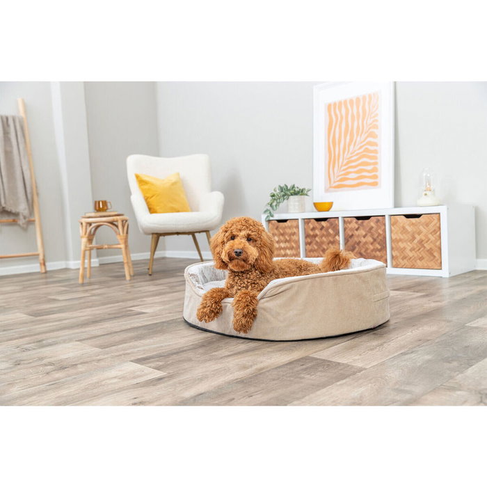 Lit pour chien Trixie Vital Lino Soft Beige Crème 83 X 67 CM