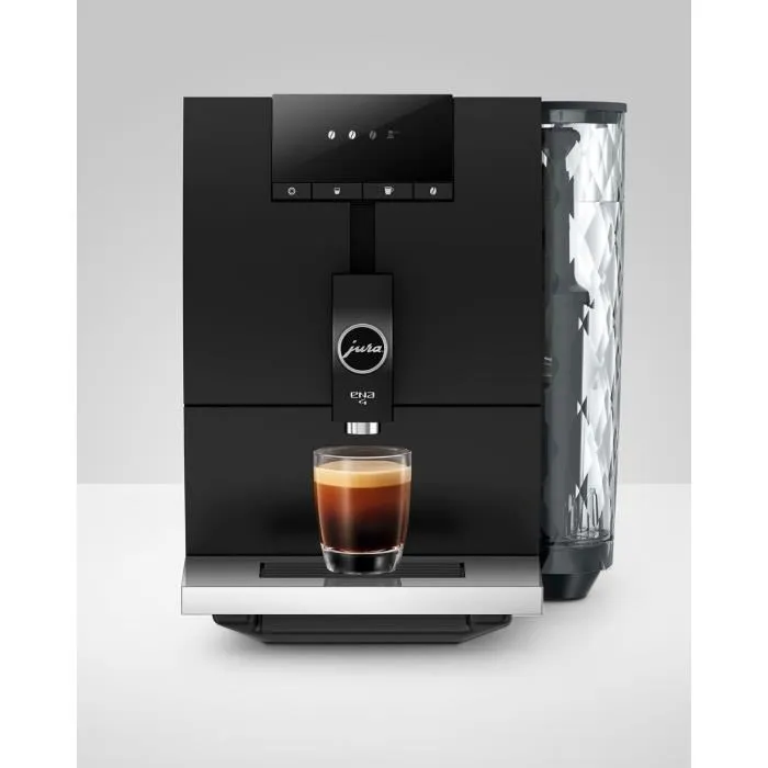JURA Set de 2 Verres à Espresso, 80 ml, Pour Machine à Café, Noirs