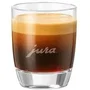 JURA Set de 2 Verres à Espresso, 80 ml, Pour Machine à Café, Noirs