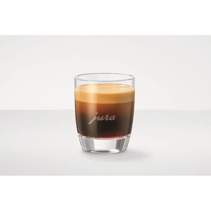JURA Set de 2 Verres à Espresso, 80 ml, Pour Machine à Café, Noirs