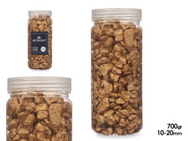 GIFTDECOR Bote de pierres métallisées dorées 10-20 mm 700g