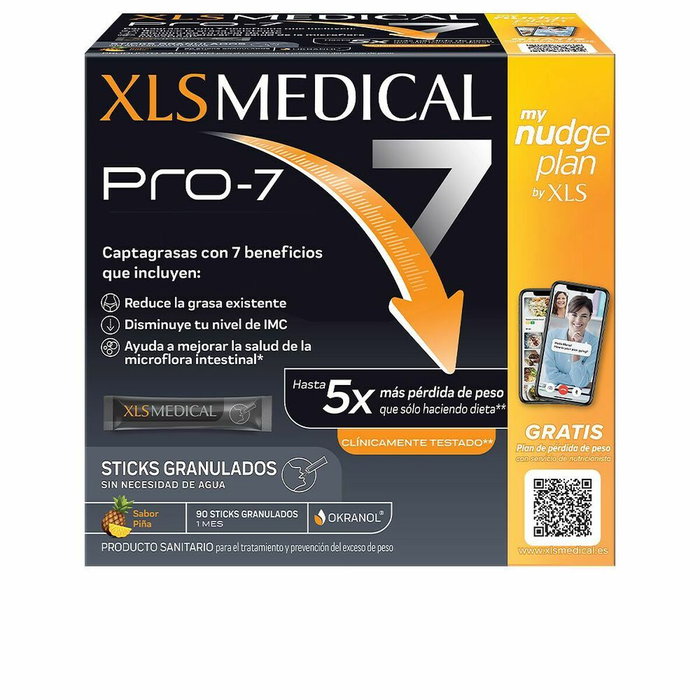 Xls Medical PRO-7 Bâtonnets granulés Ananas 90 unités Xls Medical PRO-7 Bâtonnets granulés Ananas 90 unités