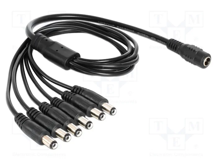 DELOCK Câble d'alimentation DC 5,5/2,1 mm, 0,5m, noir DELOCK Câble d'alimentation DC 5,5/2,1 mm, 0,5m, noir