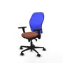 Piqueras y Crespo Chaise de Bureau 3D036N0 Bleu Marron